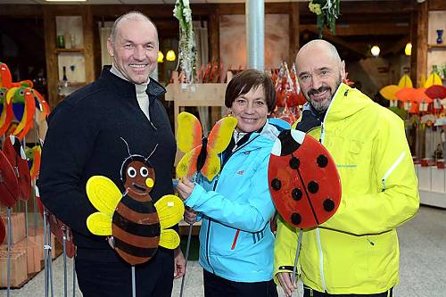 Rosi Mittermaier und Christian Neureuther im Glasparadies.